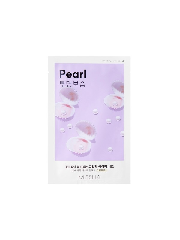 Missha Airy Fit Sheet Mask Pearl Rozjaśniająca Maska w Płachcie 19 g