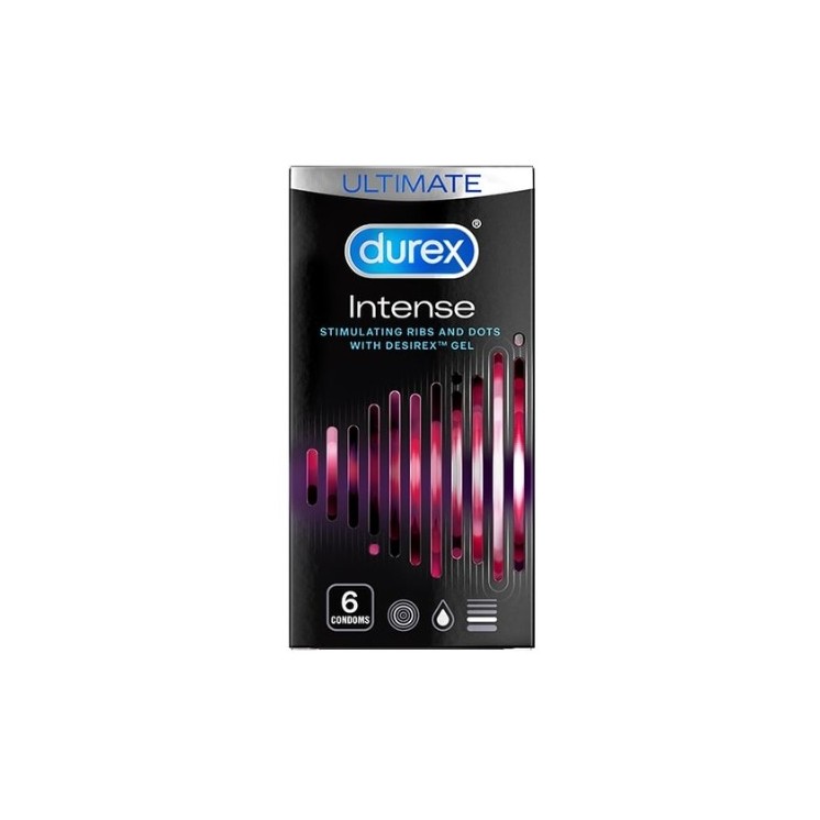 Durex Intens Prezerwatywy karbowane 6 sztuk