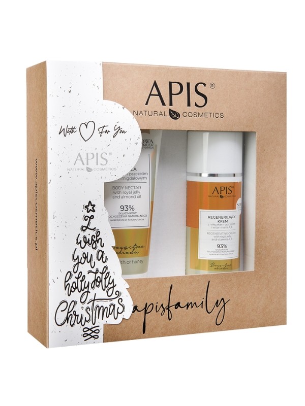 Apis Holiday Set Honey richness Body nectar 200 ml + Regenerating cream with royal jelly 100 ml