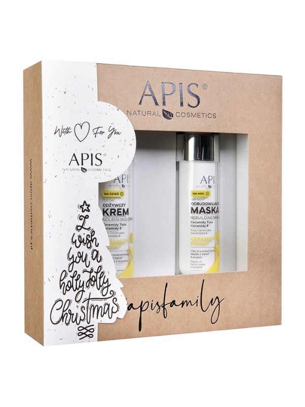 Apis Ceramide power Christmas Set Nourishing day cream 50 ml + Regenerating night mask 50 ml