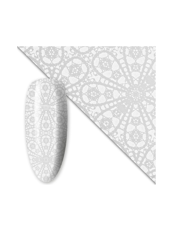 Nail Transfer Foil 80 cm White No. 14