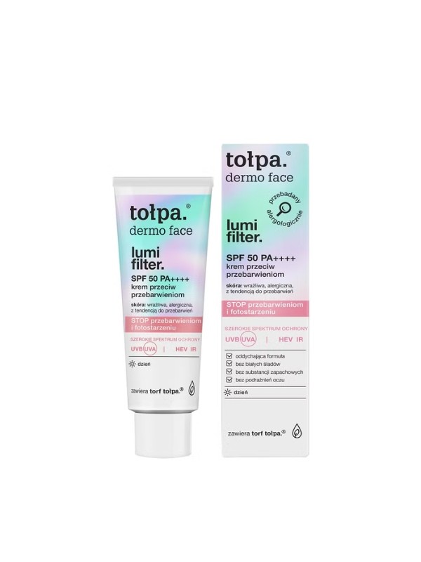 Tołpa Dermo Face Lumi Filter Krem przeciw przebarwieniom SPF 50 PA++++ 40 ml