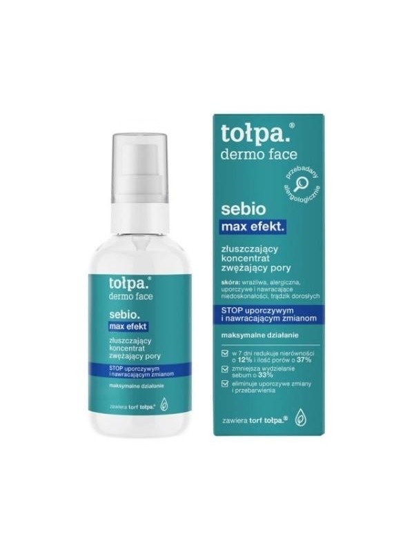 Tołpa Dermo Face Sebio Max Effect. exfoliating pore-tightening concentrate 75 ml