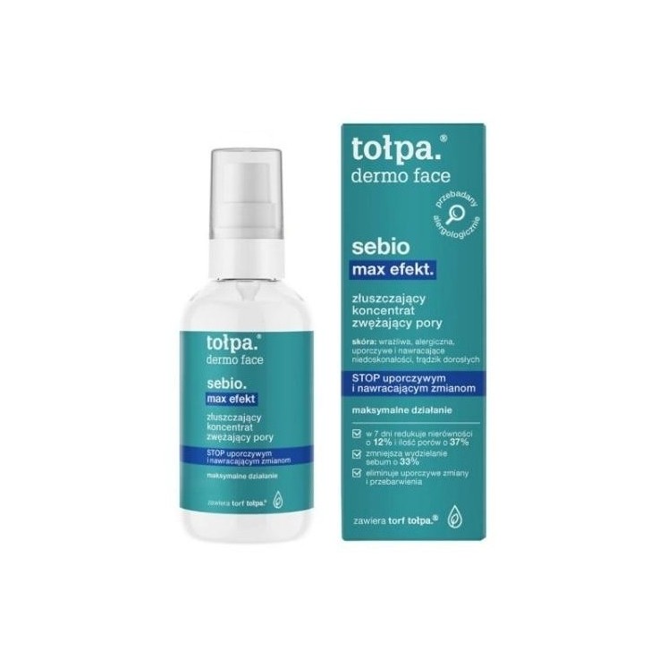 Tołpa Dermo Face Sebio Max Effect. exfoliating pore-tightening concentrate 75 ml