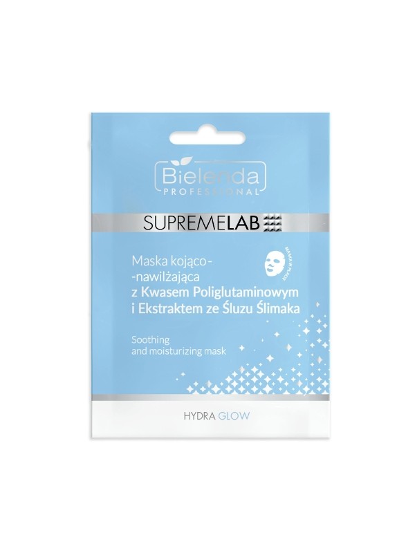 Bielenda Professional SUPREMELAB Soothing and moisturizing mask with polyglutamic acid and snail slime extract 1 piece