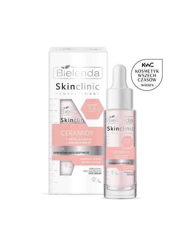 Bielenda SKIN CLINIC PROFESSIONAL Serum odbudowująco-odżywcze CERAMIDY + BETA-GLUKAN + AMINOKWASY 30 ml