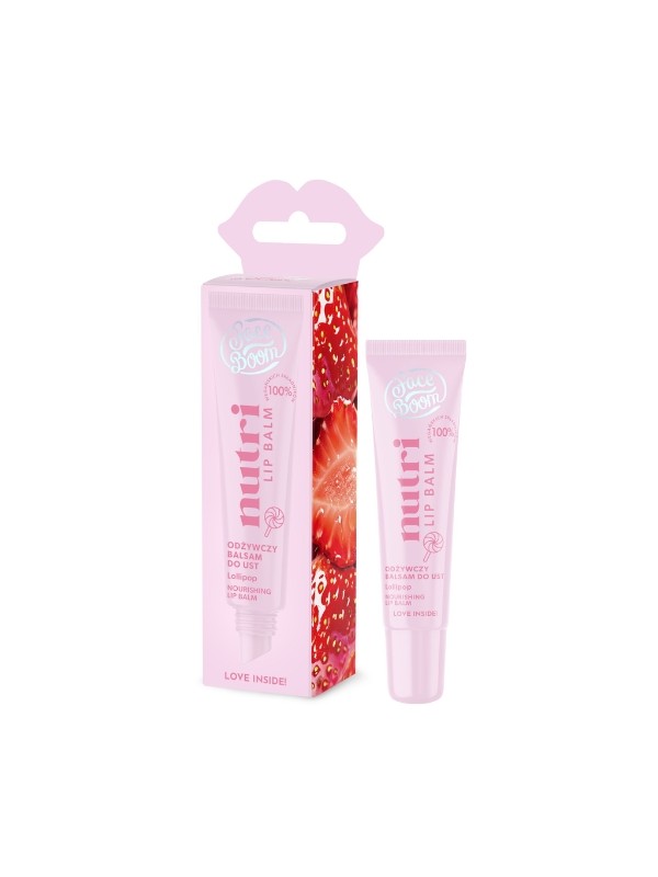 FaceBoom Nutri Lip Balm Nourishing lip balm with strawberry juice LOLLIPOP 10 g