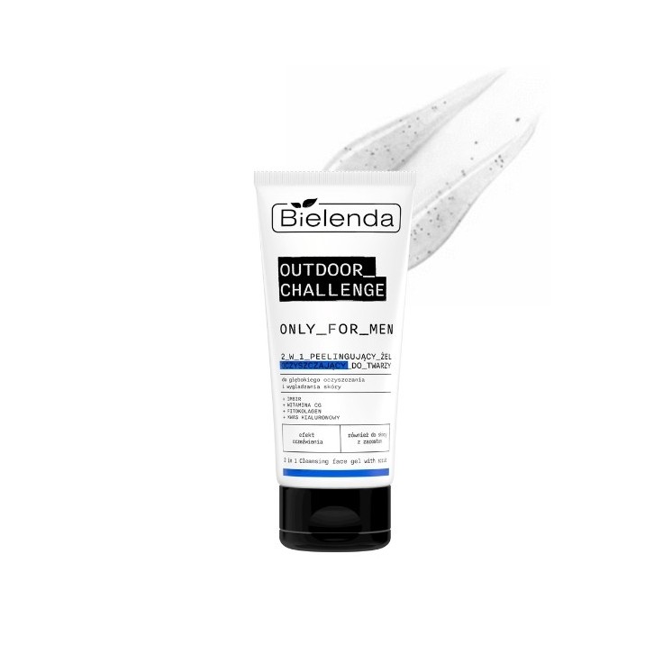 Bielenda Only For Men OUTDOOR CHALLENGE Peeling Facial Cleansing Gel 2 in 1 150 g