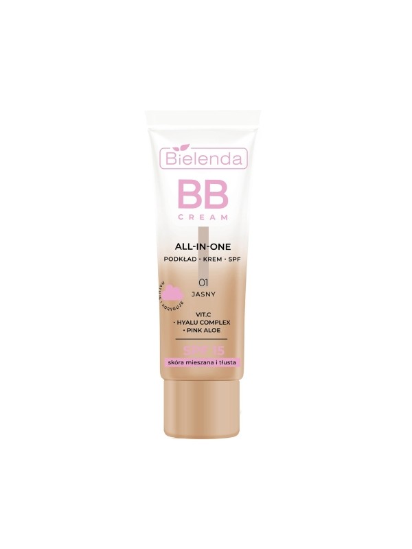 Bielenda ALL IN ONE BB CREAM combination and oily skin shade 01 light 30 ml