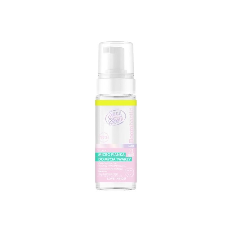 FaceBoom BOOMBASTIC LAB Kojąca micro pianka do mycia twarzy 150 ml