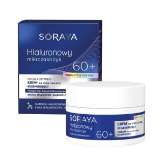 Soraya Hyaluronic micro injection Progressive regenerating cream 60+ for day and night, hyaluronic acid and signal peptide 50 ml