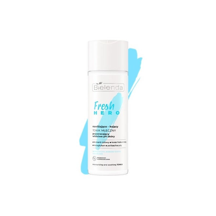 Bielenda Fresh HERO Moisturizing and soothing milk tonic restoring skin pH 200 ml