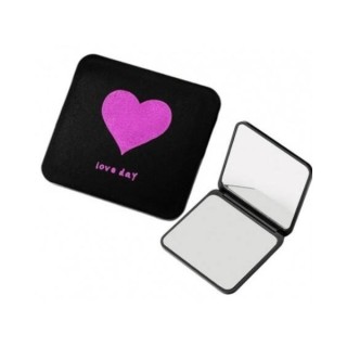 ECARLA Elegant cosmetic mirror, opening, BLACK HEART