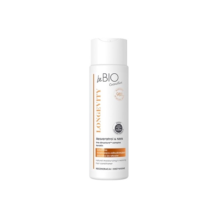 BeBio LONGEVITY Regeneracja i odżywienie Naturalna odżywka do włosów 250 ml