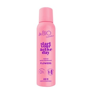 BeBio Start your active day Natural deodorant spray Flowers 125 ml