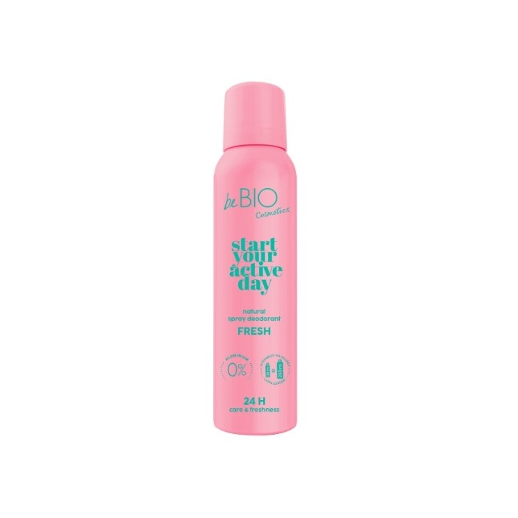 BeBio Start your active day Natural deodorant spray Fresh 125 ml