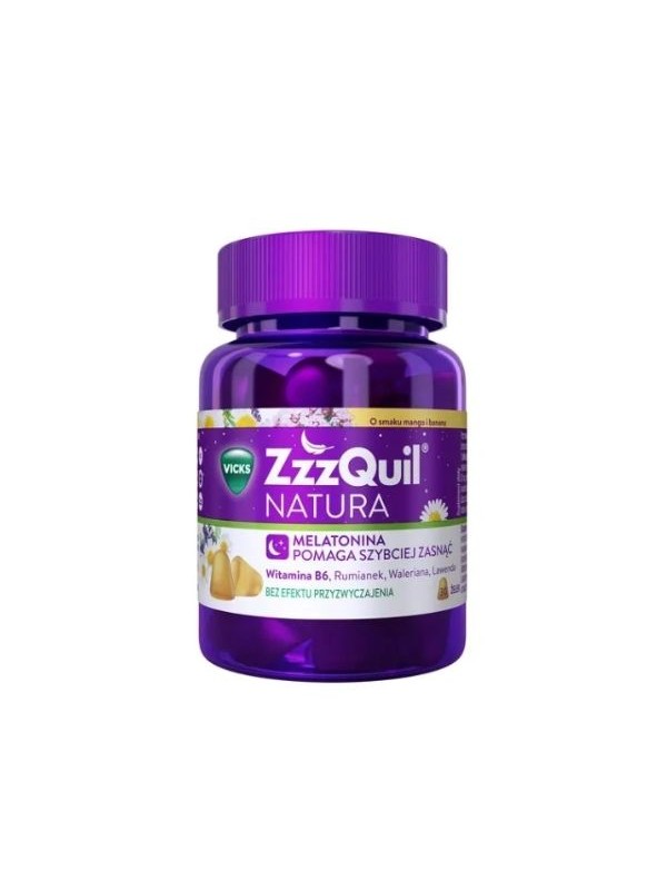 Zzzquil Natura mango and banana flavor 30 pieces