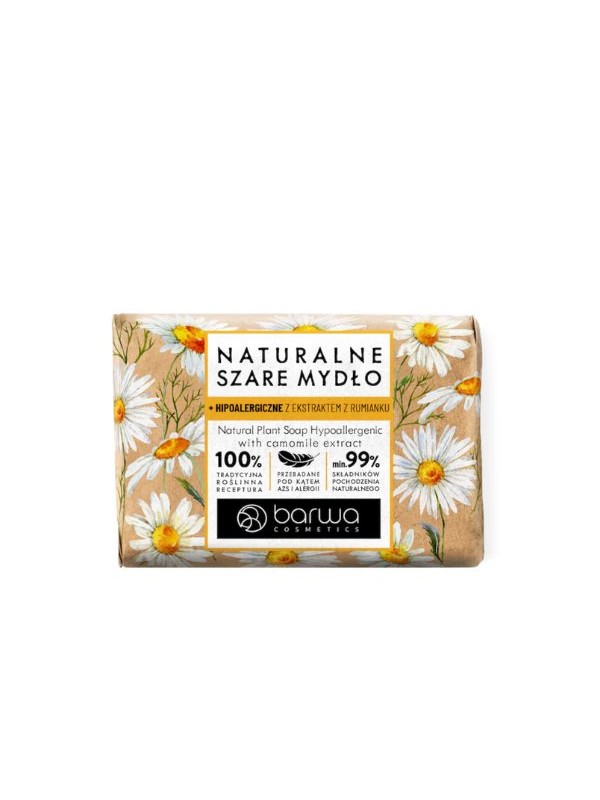 Barwa Natural Gray Bar Soap with Chamomile Extract 90g