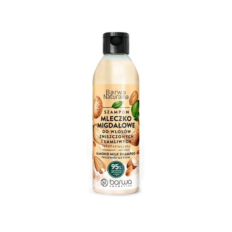 Barwa Shampoo Almond Milk Reconstructing Barwa Naturalna 300 ml