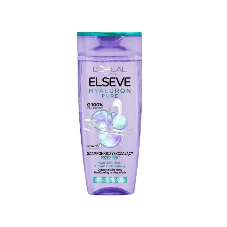 L'oreal Elseve Hyaluron Pure Scalp Cleansing Shampoo 400 ml