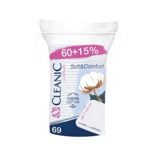 Cleanic Soft & Comfort Square Cosmetic Pads 69 pcs.