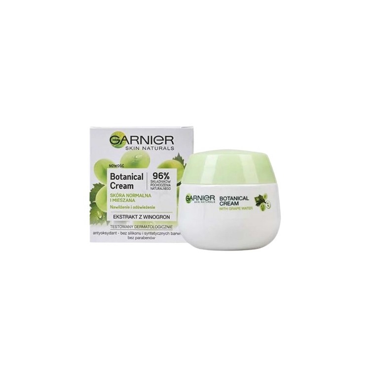 Garnier Botanical Cream nawilżający krem dla skóry normalnej i mieszanej Ekstrakt z Winogron 50 ml