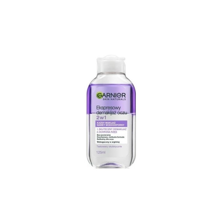 Garnier Skin Naturals Eye Make-up Remover 2in1 płyn do demakijażu oczu 125 ml