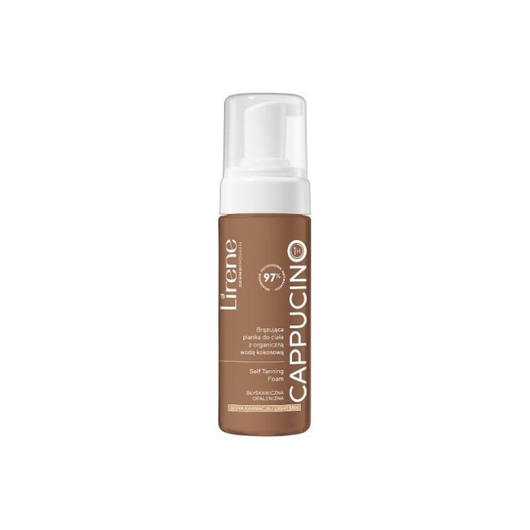 Lirene Self Tanning Tanning Body Foam with Organic Coconut Water Cappucino 150 ml