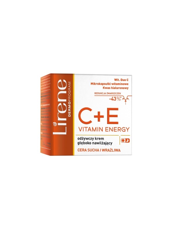 Lirene Vitamin Energy C+E nourishing deep moisturizing cream 50 ml