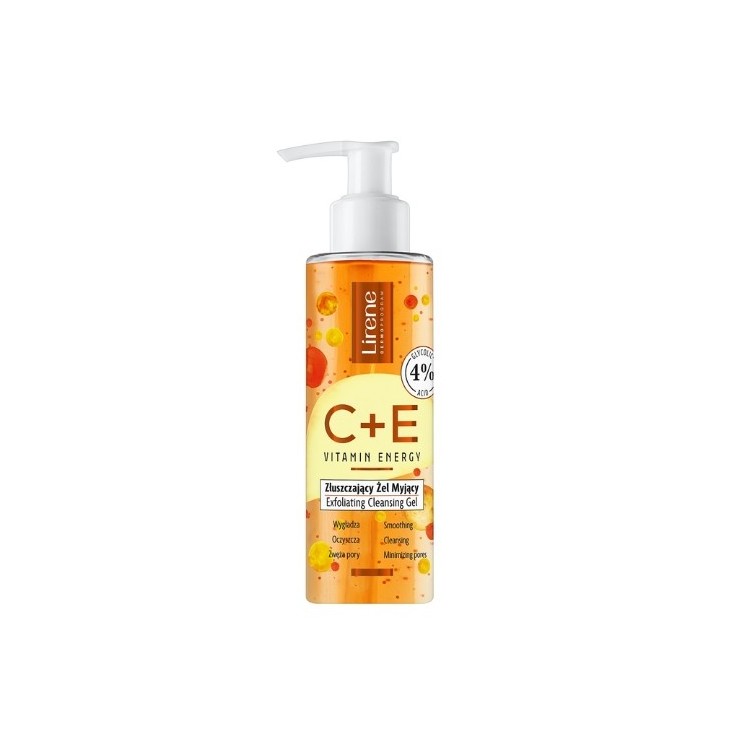 Lirene C+E Vitamin Energy żel złuszczający do mycia twarzy 145 ml