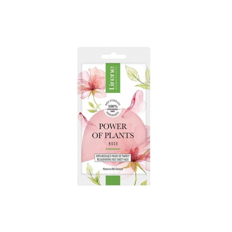 Lirene Power of Plants odmładzająca maska do twarzy Róża 17 g