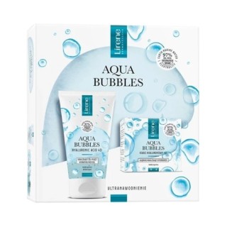 Lirene Aqua Bubbels Zestaw prezentowy Krem do twarzy 50 ml + Żel do mycia twarzy 150 ml