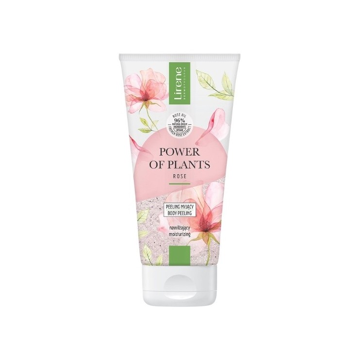 Lirene Power of Plants peeling myjący Róża 175 ml