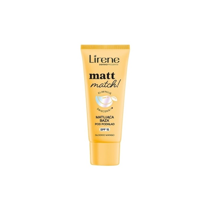 Lirene Matt Match! Matująca baza pod podkład Słodkie Mango 30 ml