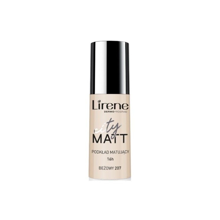 Lirene City Matt matująco-wygładzający Fluid do twarzy /207/ Beżowy 30 ml