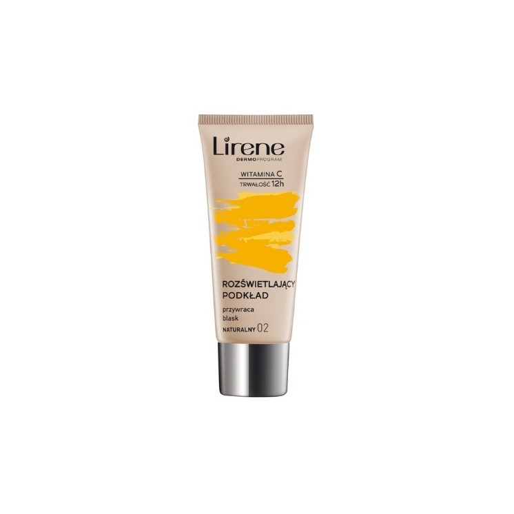 Lirene Podkład rozświetlający przywracający skórze blask 02 Naturalny 30 ml