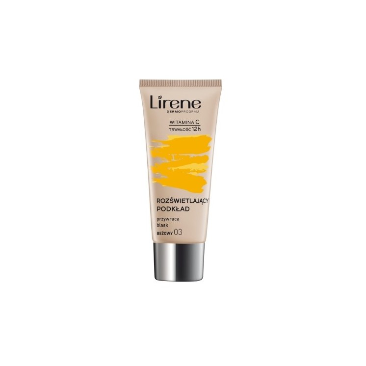Lirene Podkład rozświetlający przywracający skórze blask 03 Beżowy 30 ml