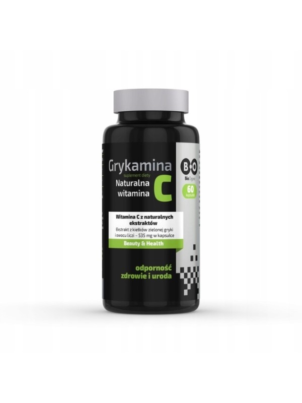 BioOrganic Grykamina Naturalna Witamina C 60 kapsułek