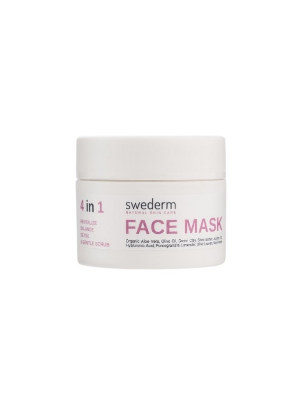 Swederm 4in1 Face Mask revitalization, balance, cleansing and gentle exfoliation 100 ml