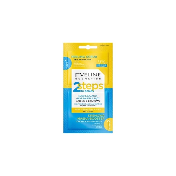 Eveline 2 Steps To Beauty moisturizing and brightening 2-step Facial Treatment 2x4ml