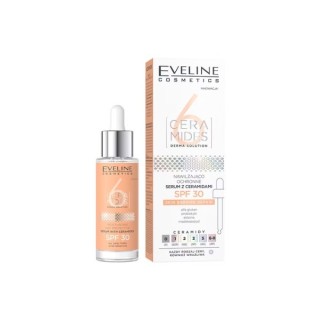 Eveline 6 CERAMIDES nawilżająco-ochronne Serum do twarzy z ceramidami i SPF30 30 ml