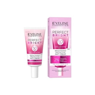 Eveline Perfect Bright rozjaśniająco-ochronny matowy Krem do twarzy SPF50 30 ml