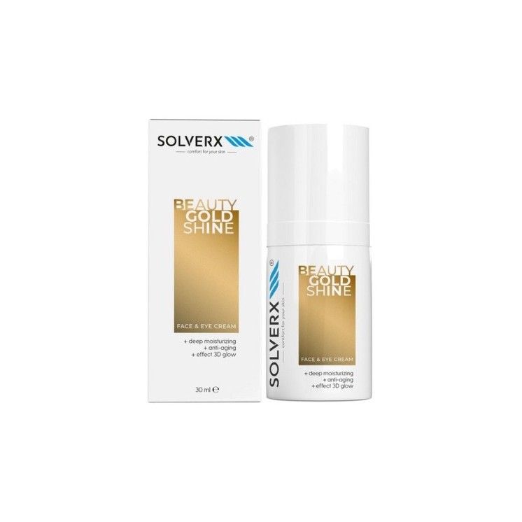 Solverx Beauty Gold Shine Face and Eye Cream 30 ml