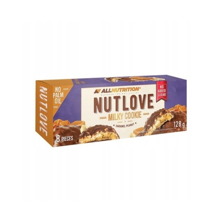 AllNutrition NutLove Milky Cookie Cookies with caramel and peanuts 128 g