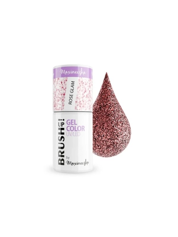 BrushUp! by Maxineczka Hybrid nail polish Rose Glam 5 g