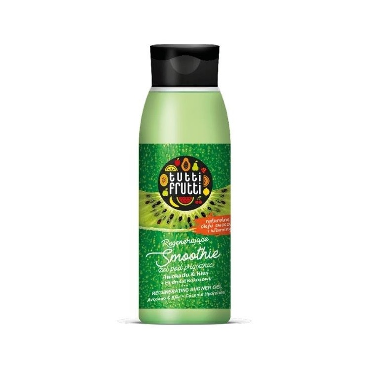 Farmona Tutti Frutti Regenerujące Smoothie Żel pod prysznic Kiwi & Awokado & Hydrolat kokosowy 400 ml