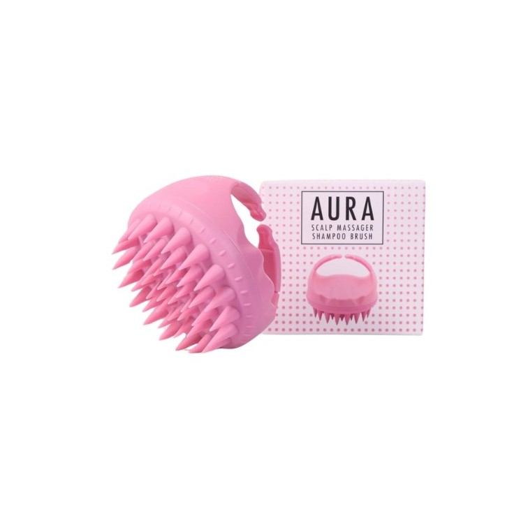 Sister Young Aura Szczotka do mycia i masażu skóry głowy Pink 1 sztuka