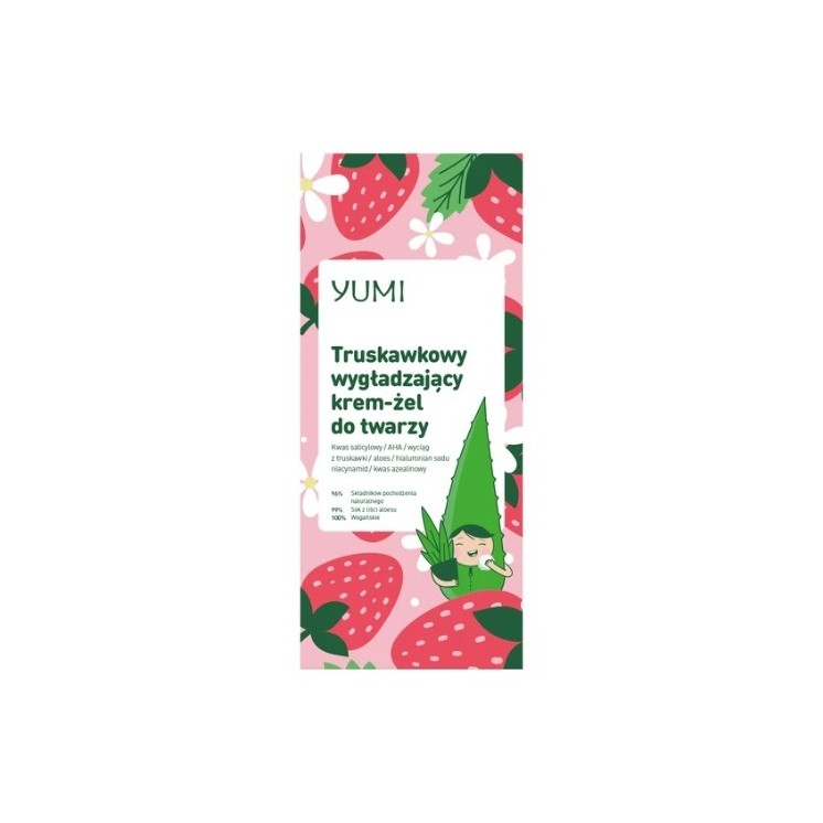 Yumi truskawkowy Krem-żel do twarzy wygładzający 50 ml