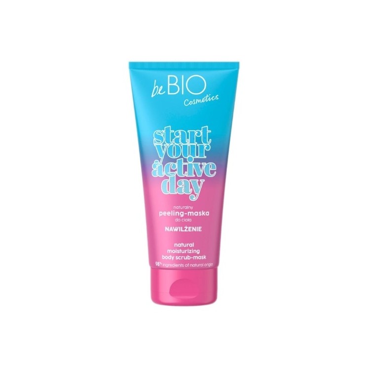 BeBio Cosmetics Naturalny peeling-maska do ciała Start Your Active Day NAWILŻENIE 200 ml
