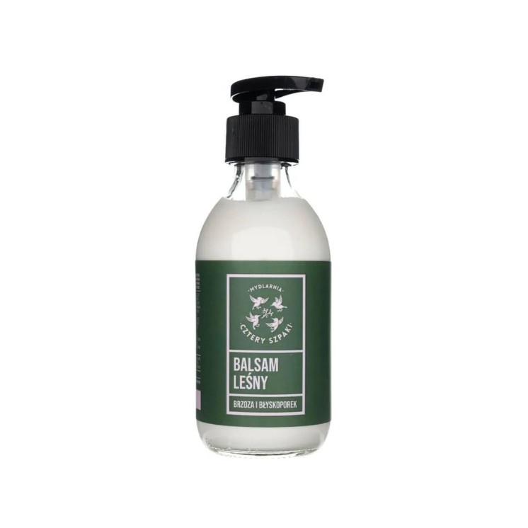 Mydlarnia Cztery Szpaki Balsam do ciała Leśny Brzoza i Błyskoporek 210 ml